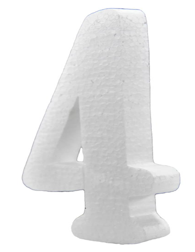  Styrofoam  numbers -4