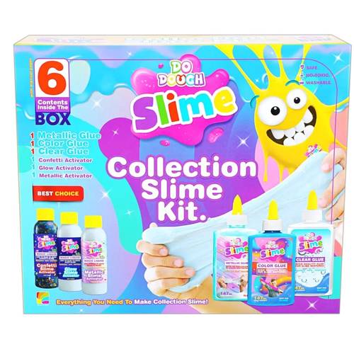 DO DOUGH SLIME: wonderful set for making slime: contains 6 packages