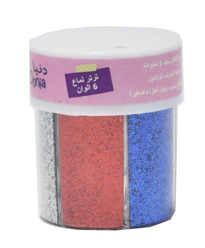 DONIA : GLITTER SHAKER : 6 COLORS 