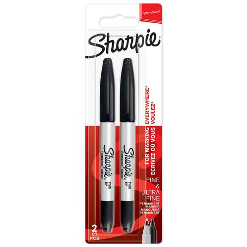 Sharpie 2 tips points - black