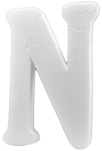 Styrofoam letter - N