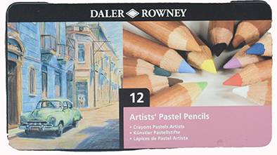 DALER ROWNEY : ألوان باستيل  : 12 حبة 