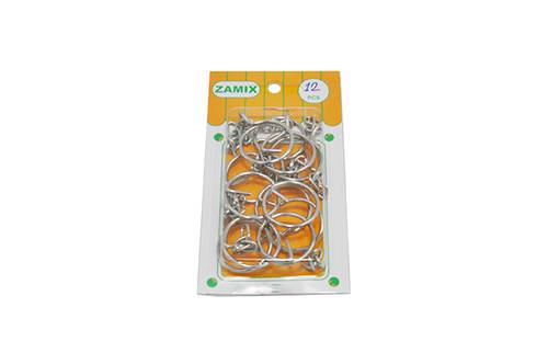 Keyring Blanks Split Metal Key Rings with Link Chain ‏ : 12 PCS 