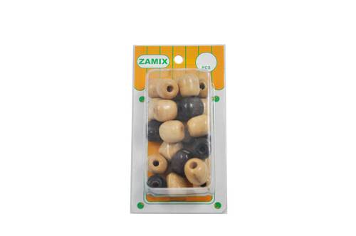 Wooden beads : multicolored  
