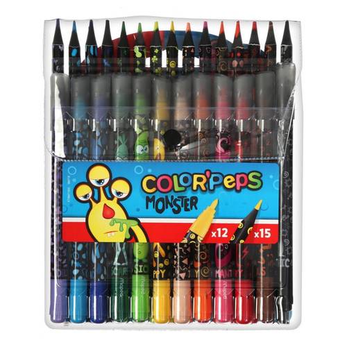 MAPED : wooden pens 15 : Marker pens 12