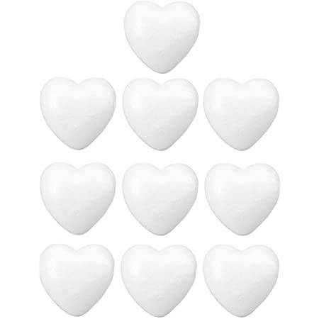 Heart shape styrofoam set : 10 pcs : 4 cm