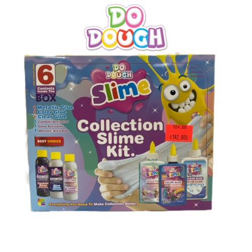 DO DOUGH SLIME :مجموعة رائعه لصنع السلايم : تحتوي على 6 عبوات