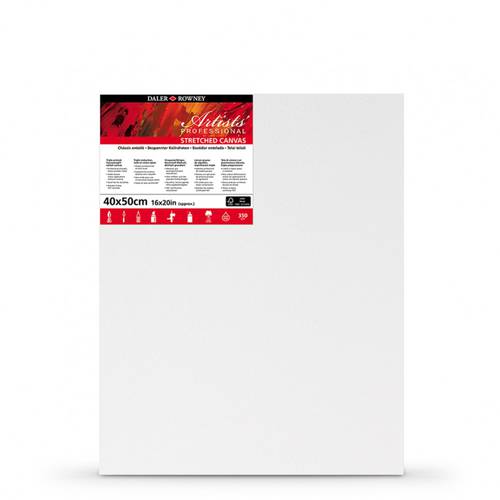 DALER ROWNEY : STRETCHED CANVAS : 41 x 51 CM : RECTANGULAR : 350gsm 