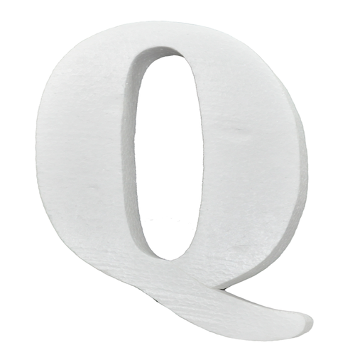 Styrofoam letter - Q