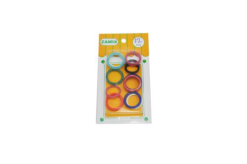 Multicolored CIRCLR RING: 12 PCS