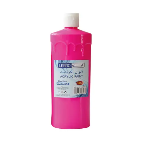 Acrylic colors LEENO - pink - 500 ml