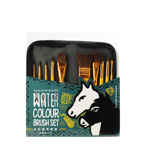 MARIES Paint Brush Set:10 PCS: water colour 