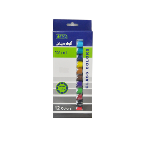 Sbc glass colors : 12 ml : 12 colors 