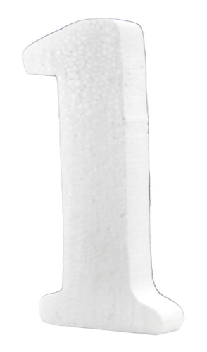  Styrofoam  numbers - 1