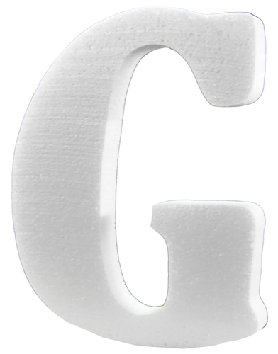 Styrofoam letter - G 