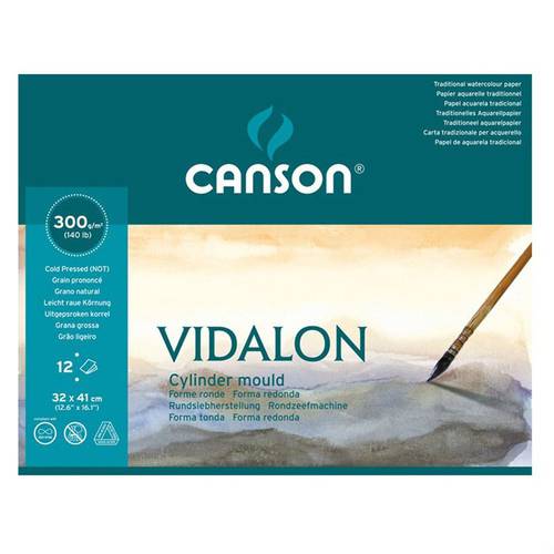 Canson Vidalon for watercolors : 300 g : 32x41 cm : 12 papers 