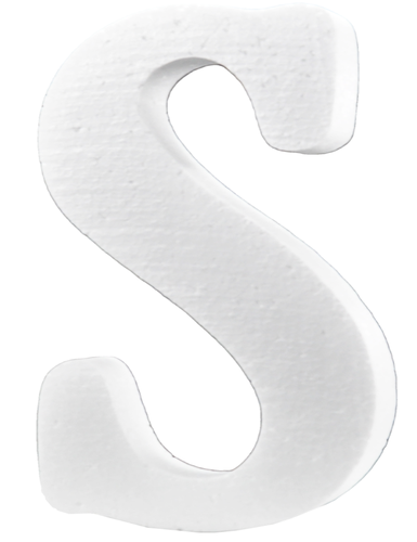 Styrofoam letter -S