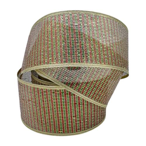green and red metallic strip