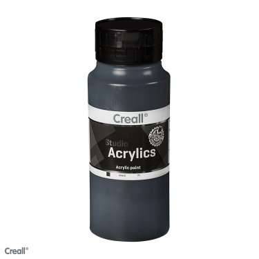 Creall-studio acrylics black : 1000 ml 