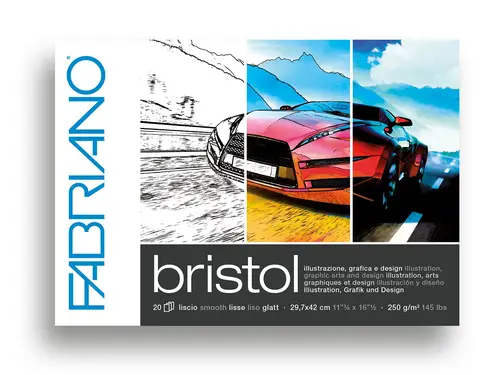 Fabriano:Bristol:29,7x42 cm:250g/m