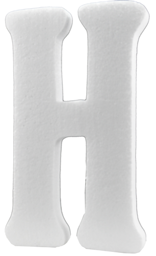Styrofoam letter - H 