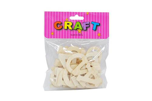 حروف خشب صغيرة  : 4 سم