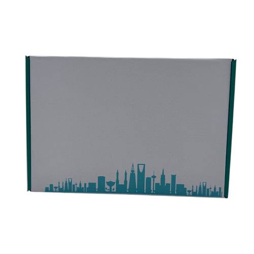 A box designed with Saudi landmarks 29.5x19.5x11.50 cm
