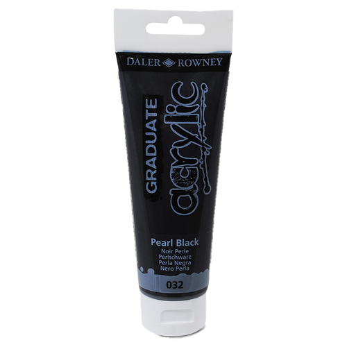DALER ROWNEY - GRADUATE ACRYLIC PAINT - 120ML - PEARL BLACK