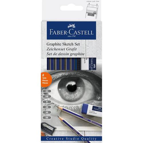 Faber-Castell graphite sketch : set 8 pieces 