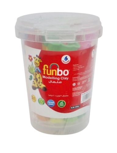 Funbo clay set 6 colors