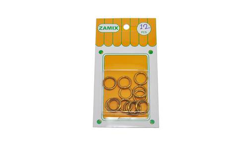 CIRCLE BAG HANDLES : GOLD : 12 PCS 