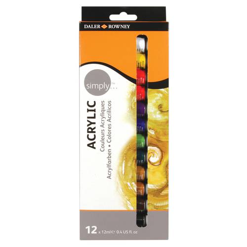 Daler Rowney Acrylic - 12 colors 