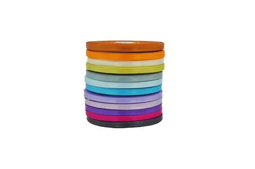 Satin ribbon single face: 1/4 x36 yds: available in different colors