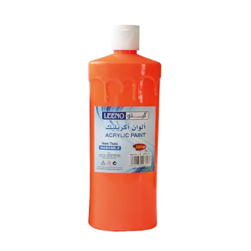 Acrylic colors LEENO - bright orange - 500 ml