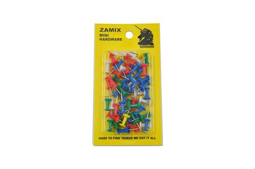 push pin - colored  50 pcs