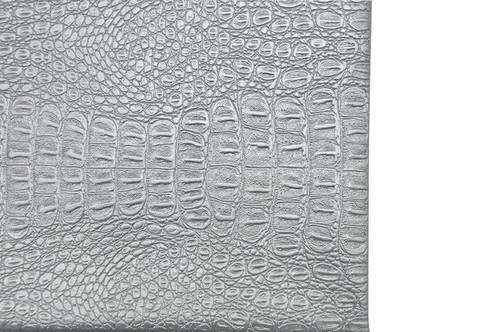 جلد مزخرف صناعي  مقاس 50 cm 70 x  -فضي  