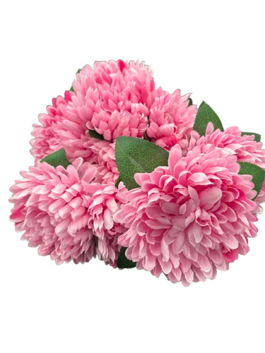 Artificial Chrysanthemum Flowers: Pink