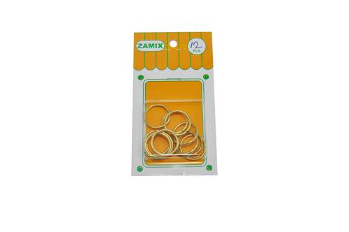 Metal open jump ring  : 12 pcs