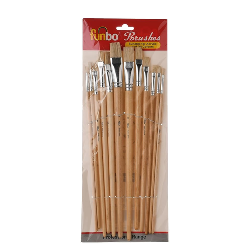 Funbo brushes for oil and acrylic paints