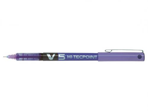 Hi-Tecpoint V5 - Liquid Ink Rollerball pen - Violet 