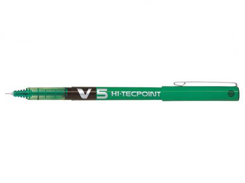 Hi-Tecpoint V5 - Liquid Ink Rollerball pen - green 