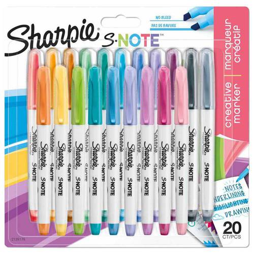  Sharpie:  S-Note : Creative Markers : 20PCS