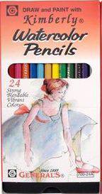  General's Kimberly watercolor pencils set of 24 colors 