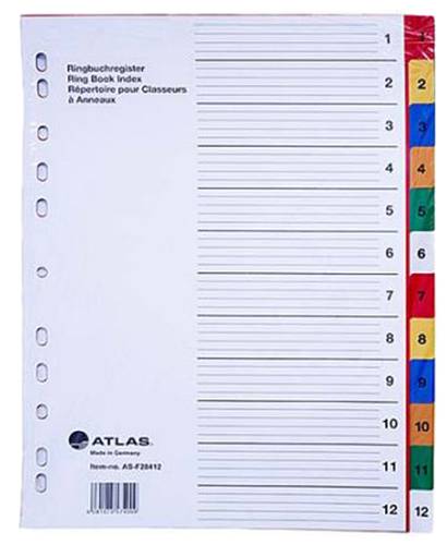 Atlas: Ring Book Index - 10 Colors :1-10