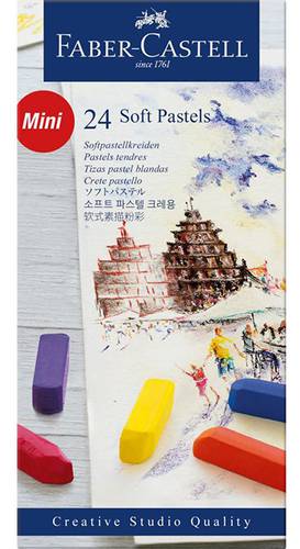 FABER CASTELL  SOFT PASTELS: MINI : 24 PCS 