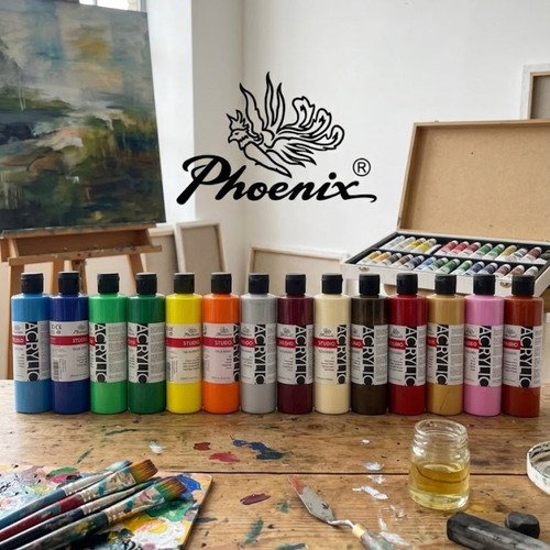  Phoenix Studio Acrylic: 250 ml : Multiple colors