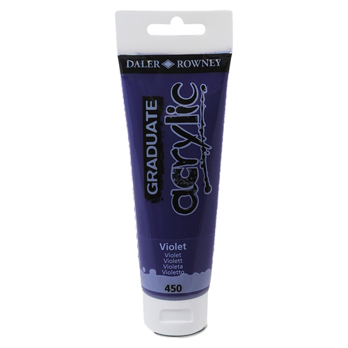 DALER ROWNEY - GRADUATE ACRYLIC PAINT - 120ML - VIOLET