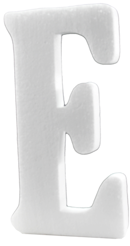 Styrofoam letter - E