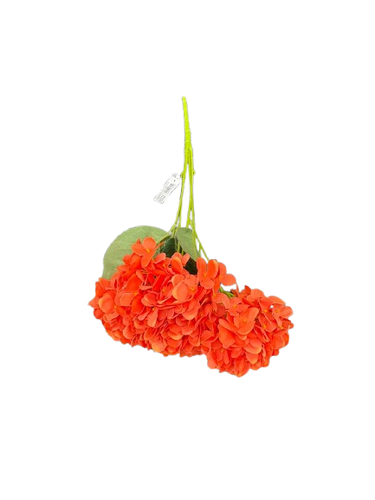 Artificial hydrangea flowers: orange color