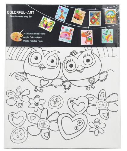 PAINTED CANVAS  30x40 cm : 280 gm